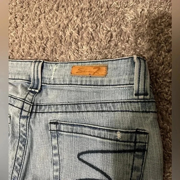 SEVEN7 Women’s Cotton Flare Light Denim Jeans size 28 - Picture 14 of 16
